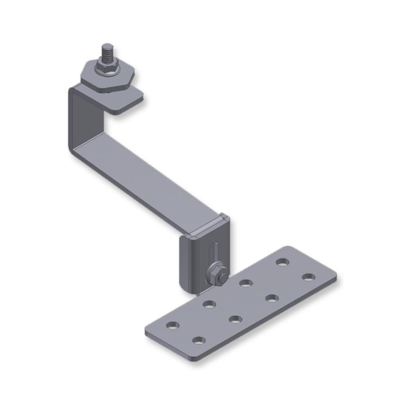 Support fixing with adjustable plate