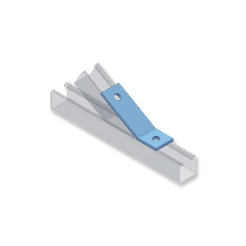 Outside 30° joint plate (2 holes)