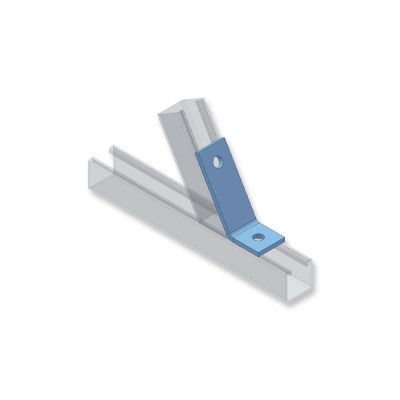 Outside 60° joint plate (2 holes)
