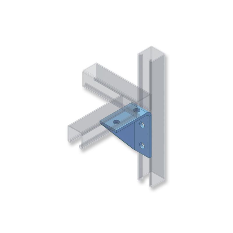 Tridimensional left bracket (4 holes)