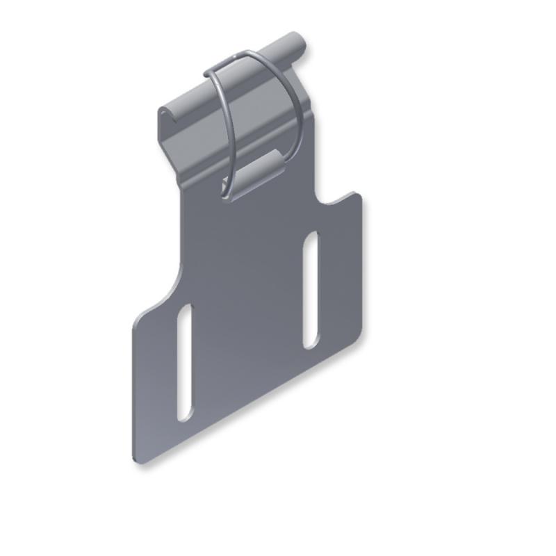 Cover support with included clamp