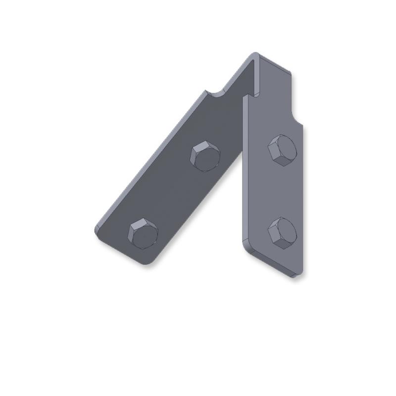 Joint for 60° triangles (bolt fixing)