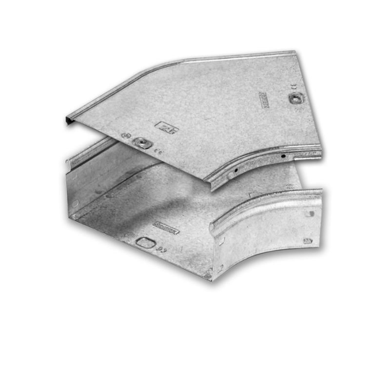 45° flat elbow with Cover