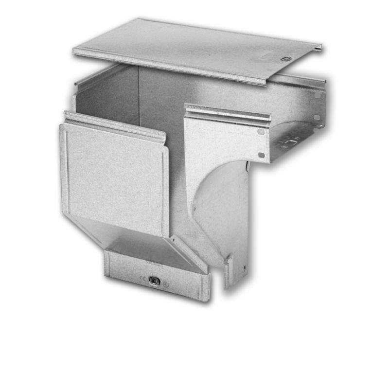 90° right descending skewed elbow with Cover