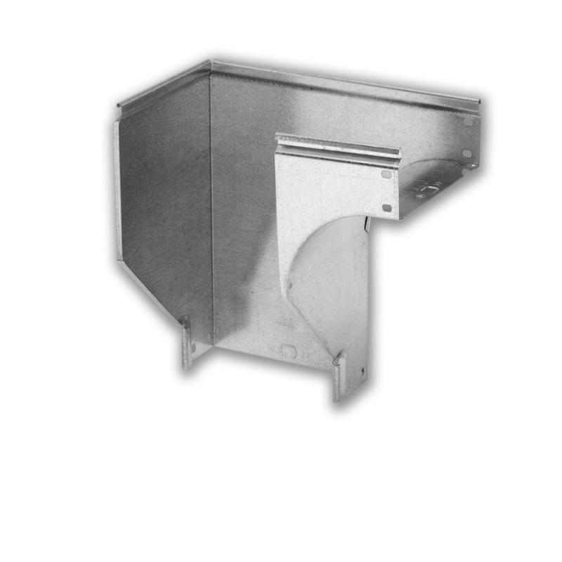 90° right descending skewed elbow without Cover