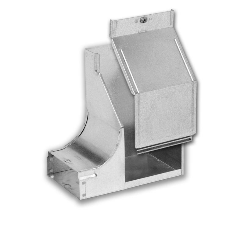 90° left rising skewed elbow with Cover