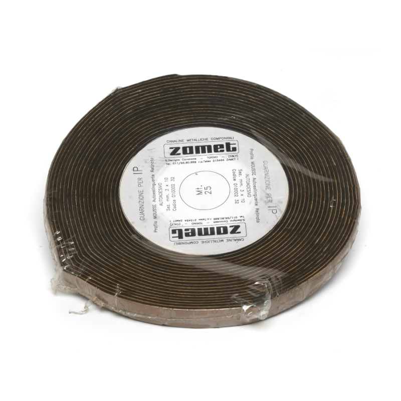 Self-extinguishing rubber seal