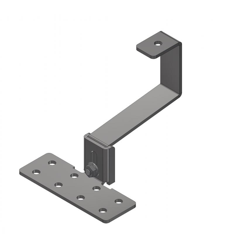 Support fixing with adjustable plate without washer