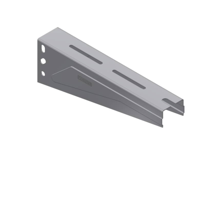 Upright bracket for threaded bar