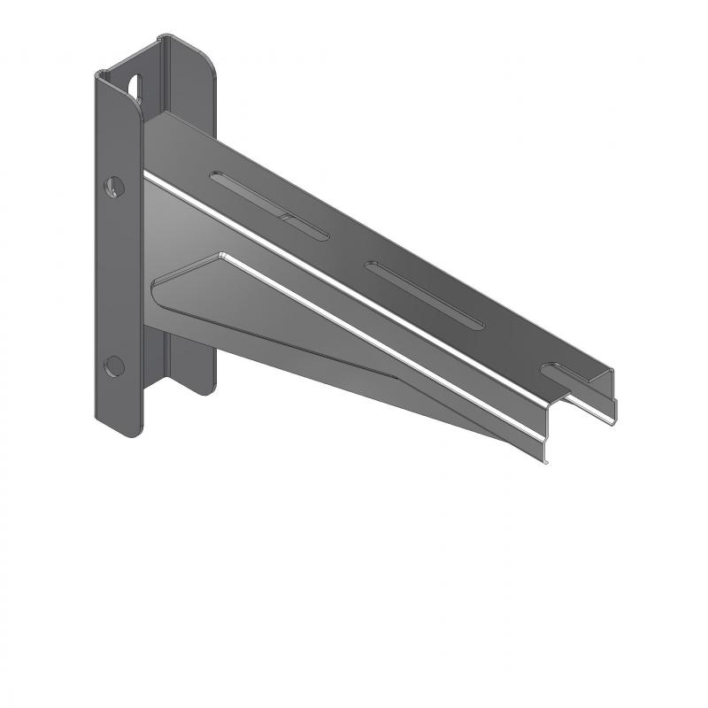 Wall or upright bracket for threaded bar