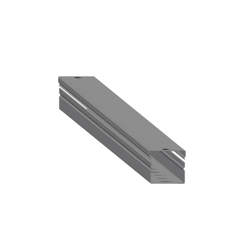 Trunking with fixing slots on the bottom with cover