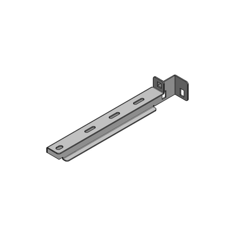 Single bracket for threaded bar for functional integrity